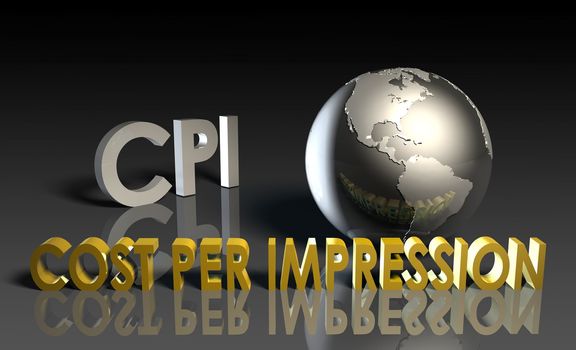 CPI Cost Per Impression Web Advertising Art