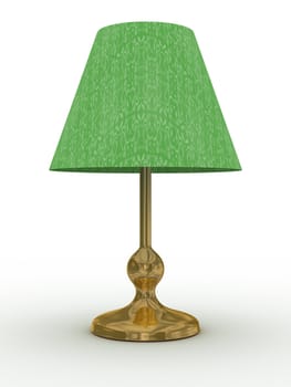 Desk lamp on a white background. 3D image.