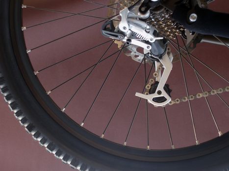 a downhill mountainbike gear wheel and gearshift mechanism   