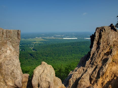 Crowders Mountain State park in North Carolina. Located in Gaston County.