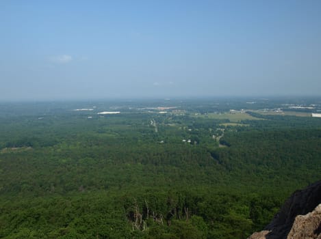 Crowders Mountain State park in North Carolina. Located in Gaston County.