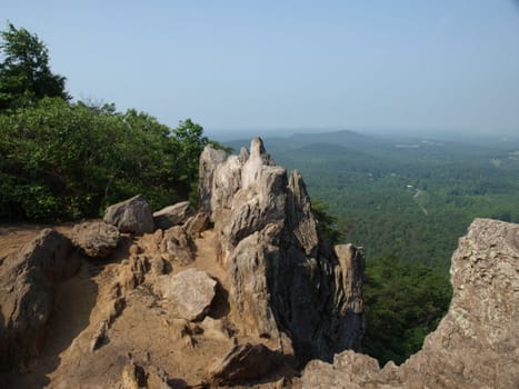 Crowders Mountain State park in North Carolina. Located in Gaston County.