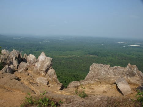 Crowders Mountain State park in North Carolina. Located in Gaston County.