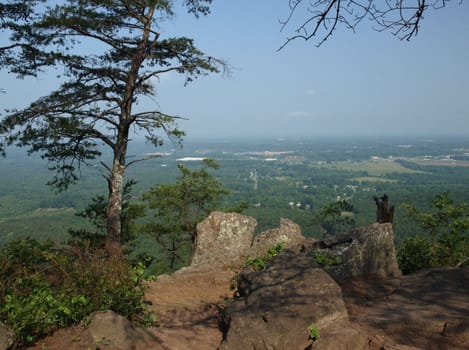 Crowders Mountain State park in North Carolina. Located in Gaston County.