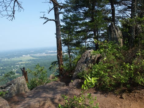 Crowders Mountain State park in North Carolina. Located in Gaston County.