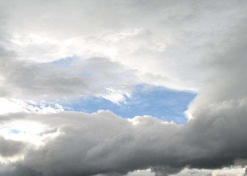 blue sky and white clouds