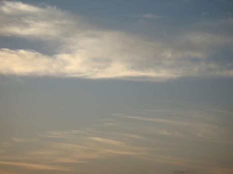 blue sky and white clouds