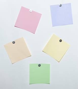 The sticky colour Note for data recording on white background