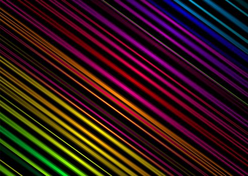 Rainbow background with glowing lines with a neon glow