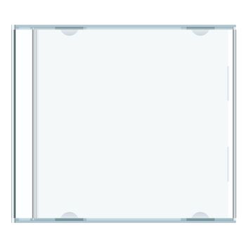 White blank music cd case with room to write your own text