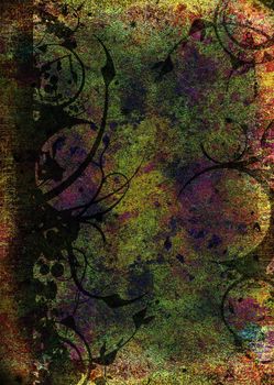 Abstract mottled floral background ideal to place text over