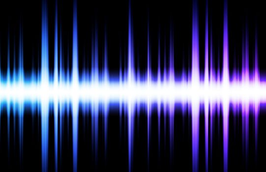 Soundwave Digital Graph as Clip Art Abstract