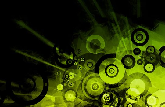 Music Inspired DJ as Abstract Colored Background