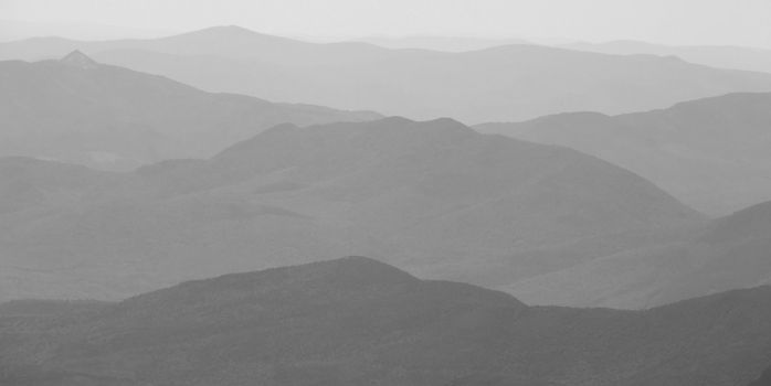 Picture of a typical Eastern North American landscape in Black and White