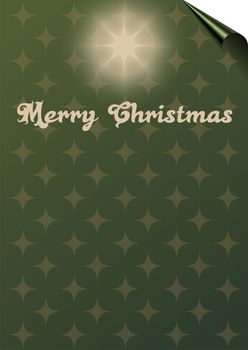 Christmas card background with stars - space for text.