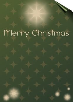 Christmas card background with stars - space for text.