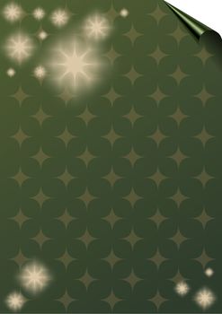 Blank Christmas card background with stars - space for text.