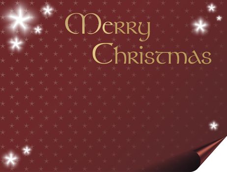 Christmas card background with stars - space for text.