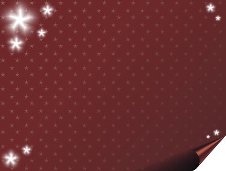 Christmas card background with stars - space for text.