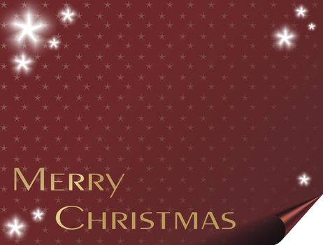 Christmas card background with stars - space for text.