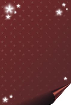 Christmas card background with stars - space for text.