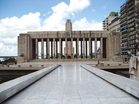 A view of Monumento a la Bandera (Flag Monument) in Rosario, Agentina.