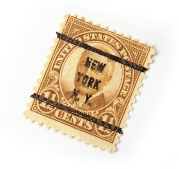  Old postage stamp from US, with Harding                              