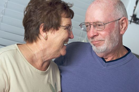 Happy Senior Adult Couple Portrait