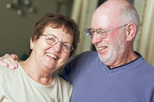 Happy Senior Adult Couple Portrait