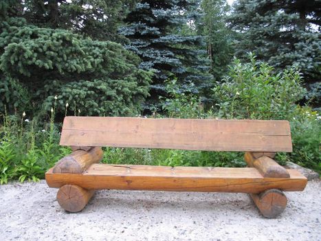 wooden bench