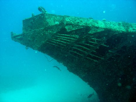 Bow of the Stella Maru wreck