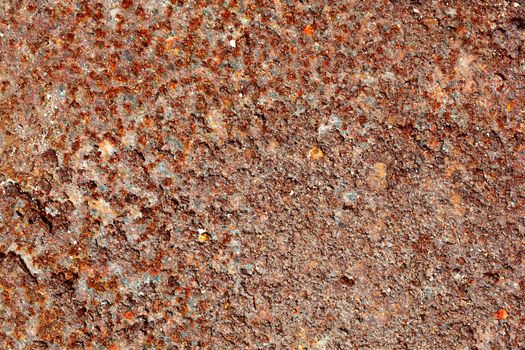 Vastly damaged by rust steel sheet - industrial background