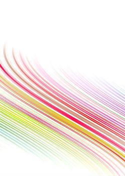 Illustrated bright coloured rainbow background with copy space