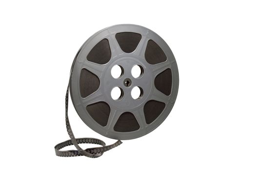 movie film reel isolated over white with clipping path at this size
