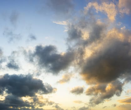 beautiful clouds in the sky to use them as a background