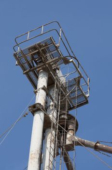 Picture of an industry landscape with great clouds and materials