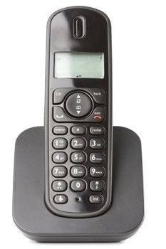 dect cordless phone isolated on withe background