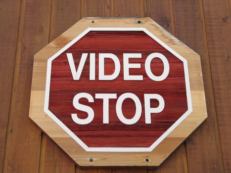 video stop sign