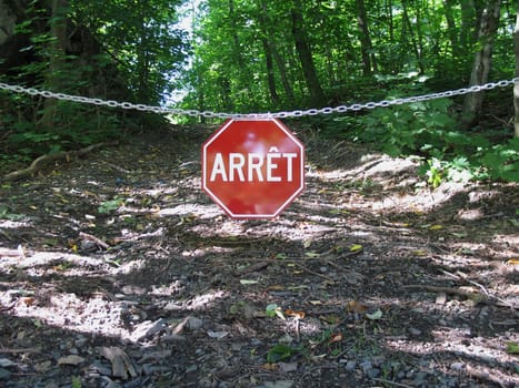 french stop sign