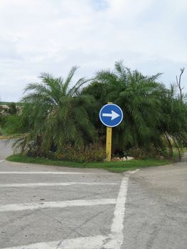 street direction sign