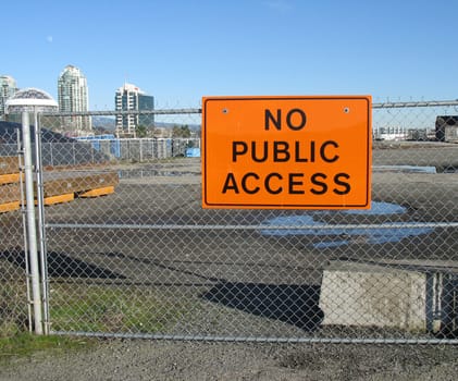 no public access sign