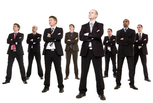 Group of Businessmen isolated on white background