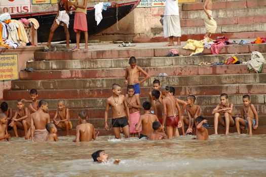 Hindu holy place - River Varanasi - India