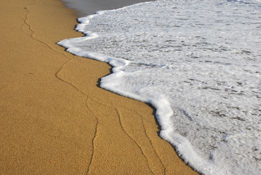 lines in the sand at the beach