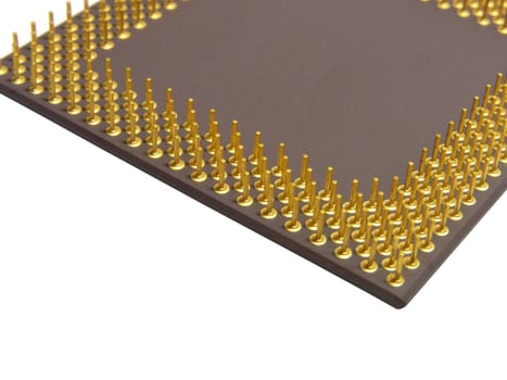 Close up shot of processor chip