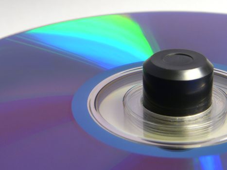 Close up shot of dvd disk