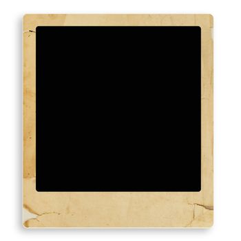 old style vintage photo frame with copyspace for your text over white background 