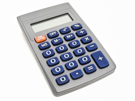 single zero calculator against the white background 