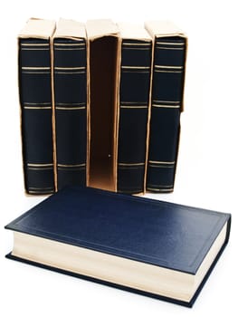 photo of some books against white background