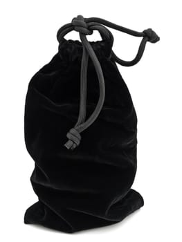 black closed sack over the white background
